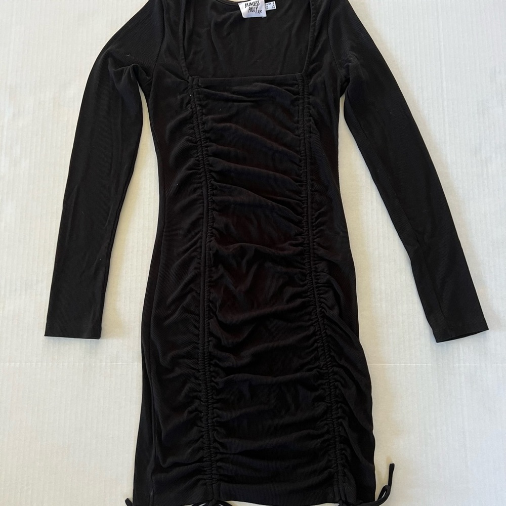Princess Polly Black long sleeve mini dress